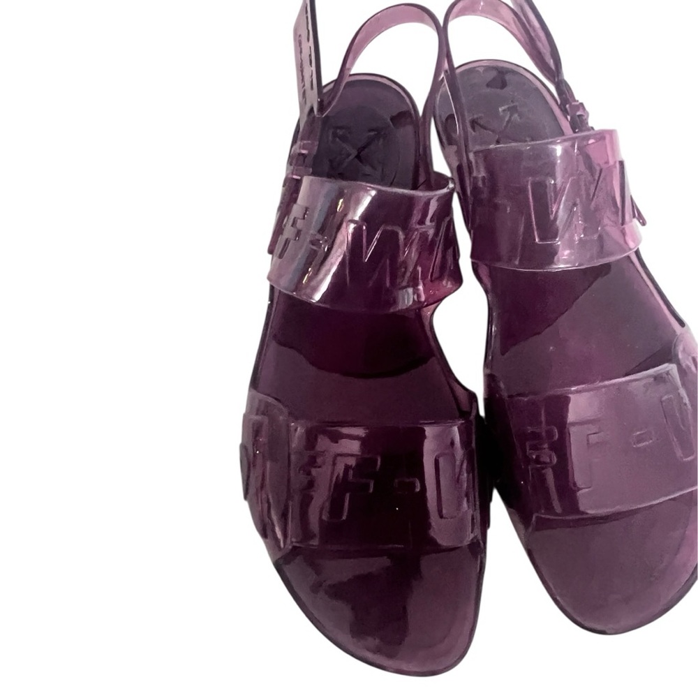 Off-White zip tie jelly  Sandals sz 39/8.5 US NWOT